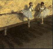 Edgar Degas Dancers Practicing at the Barre oil painting reproduction